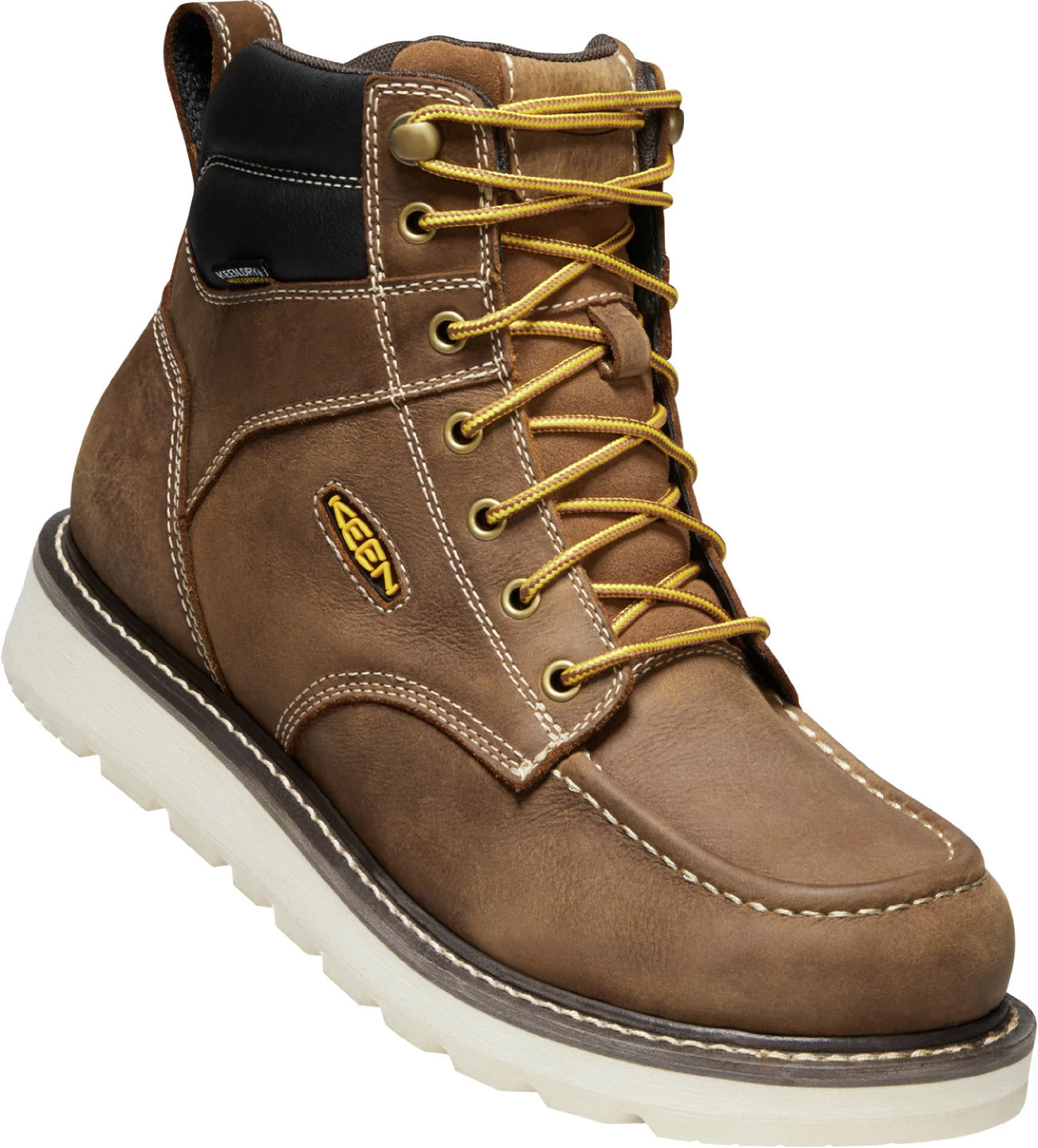 'Keen Utility' Men's 6" Cincinnati EH WP Soft Toe - Belgian / Sandshell - Image 4