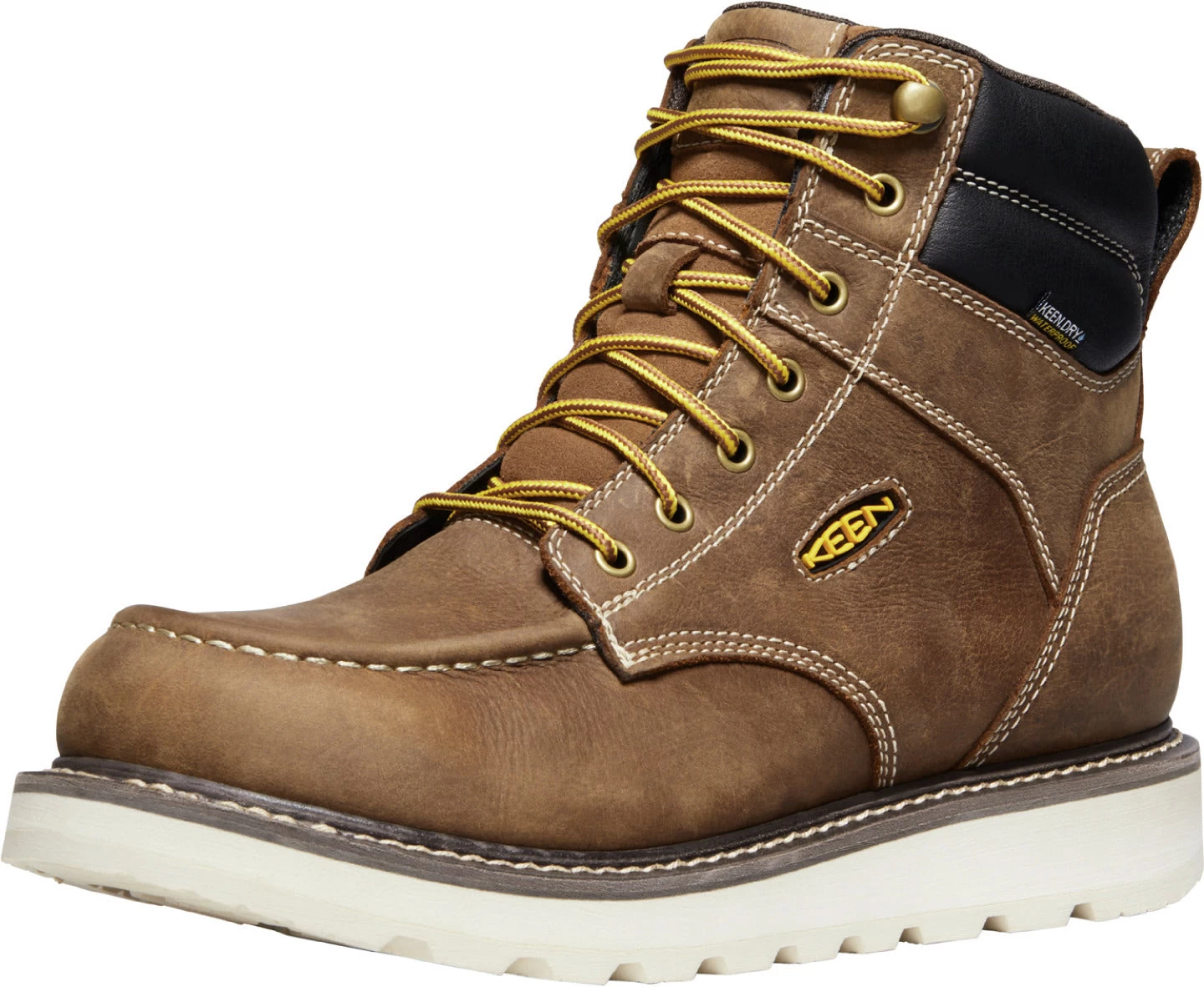 'Keen Utility' Men's 6" Cincinnati EH WP Soft Toe - Belgian / Sandshell - Image 5