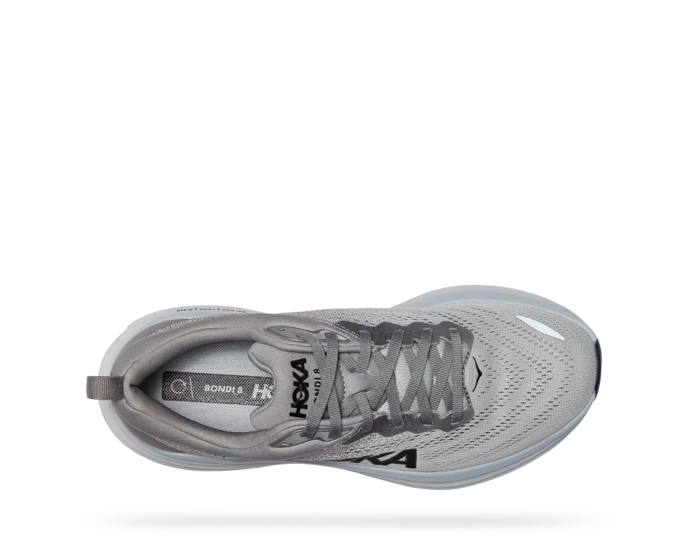 'HOKA' Men's Bondi 8 - Sharkskin / Harbor Mist (X-Wide) - Image 2