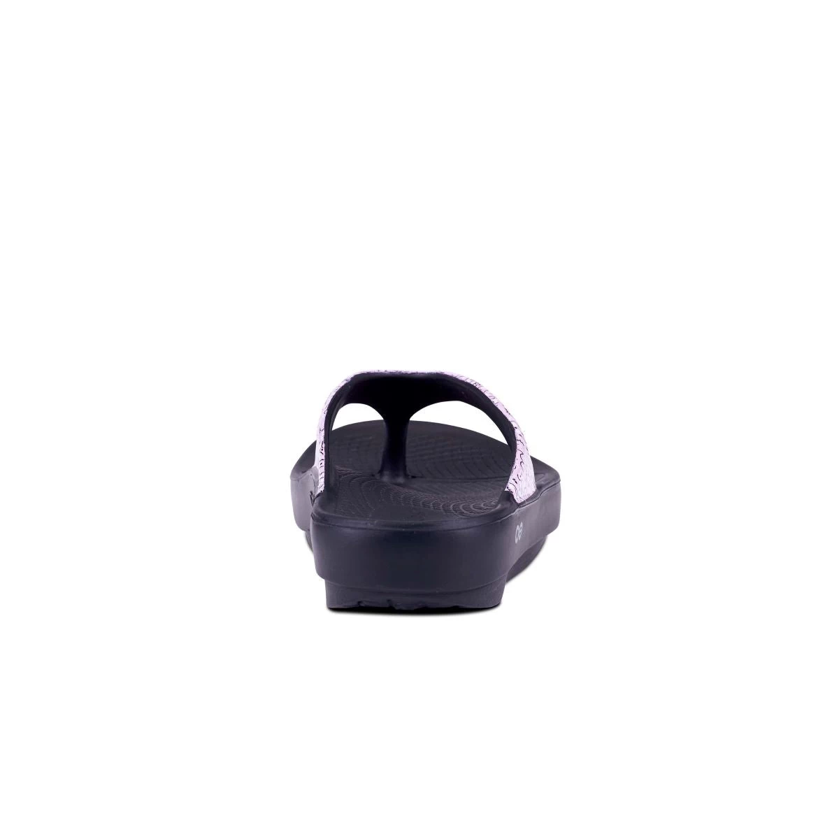 'OOFOS' Women OOlala Luxe Thong - Black / Pink Bandana - Image 5