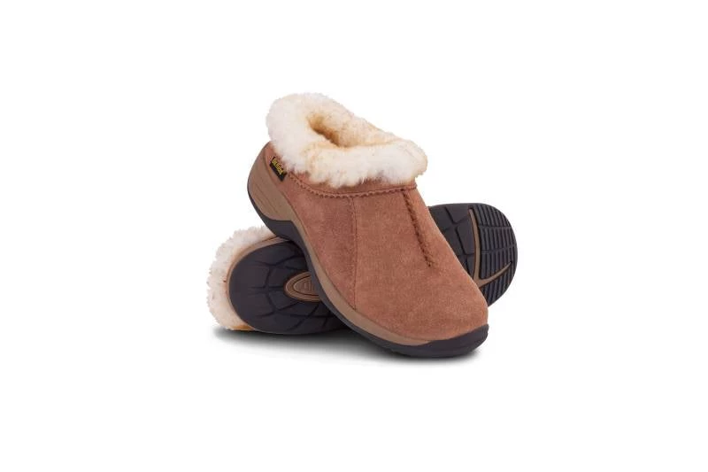'Old Friend Footwear' Women's Snowbird II Clog Slipper - Chestnut - Image 2