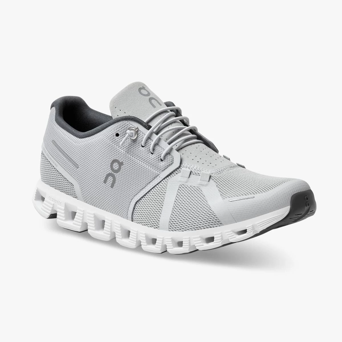 'On Running' Men's Cloud 5 - Glacier / White - Image 5