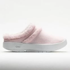 'OOFOS' Women's OOcoozie Mule Shoe - White / Pink