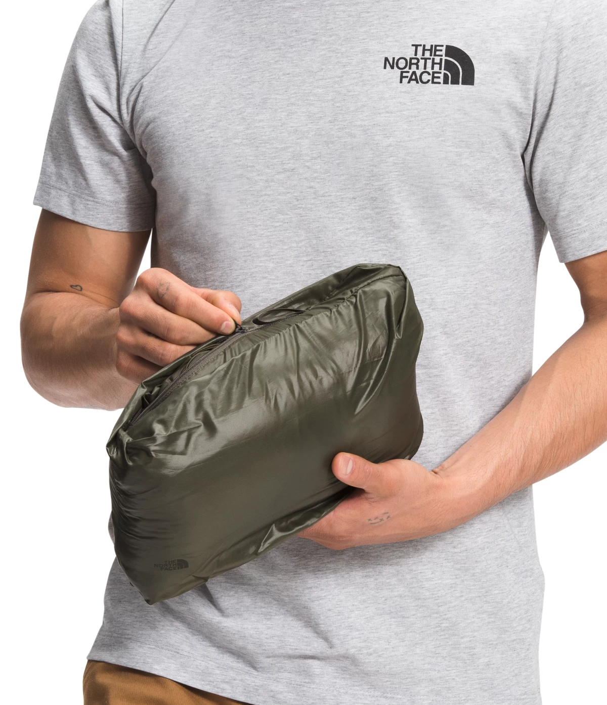 'The North Face' Men's Thermoball Eco Jacket - New Taupe Green - Image 4