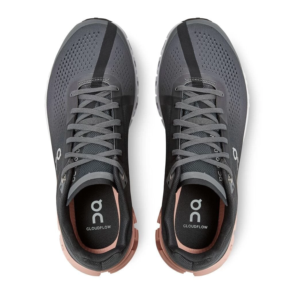 'On Running' Women's Cloudflow - Rock / Rose - Image 2